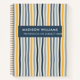 Minimal moderne Blume Notebook Notizblock