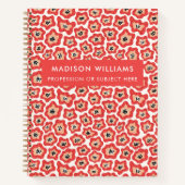 Minimal moderne Blume Notebook Notizblock (Vorderseite)