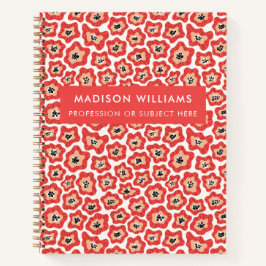 Minimal moderne Blume Notebook Notizblock