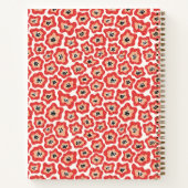 Minimal moderne Blume Notebook Notizblock (Rückseite)