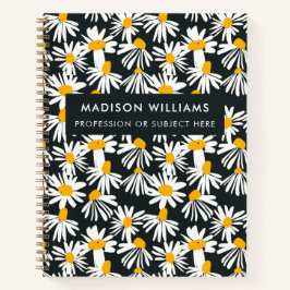 Minimal moderne Blume Notebook Notizblock