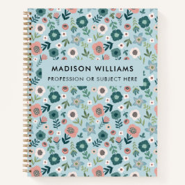 Minimal moderne Blume Notebook Notizblock