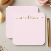 Minimal moderne Blush Pink & Gold Typografie