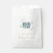 Minimal moderne Boho Kleidung Muster Babydusche Geschenktütchen (Vorderseite)