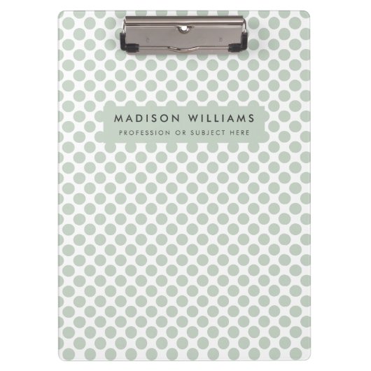 Minimal moderne Dot-Zwischenablage Klemmbrett (Vorderseite)