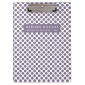 Minimal moderne Dot-Zwischenablage Klemmbrett (Vorderseite)