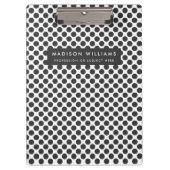 Minimal moderne Dot-Zwischenablage Klemmbrett (Vorderseite)