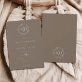 Minimal moderne einfache Hochzeit Einladung