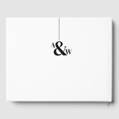 Minimal moderne einfache Hochzeit Gästebuch (Rückseite)