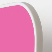 Minimal moderne, elegante Monogramm, Rosa oder bel Pickleball Schläger (Linke Seite)