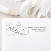 Minimal moderne Extravagante Schrift "We Do" Hochz (Insitu)