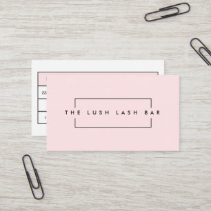 Minimal moderne Eyelash & Brows Business Visitenkarte