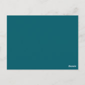 Minimal Moderne frohe Weihnachten Postkarte (Rückseite)