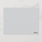 Minimal Moderne frohe Weihnachten Postkarte (Rückseite)