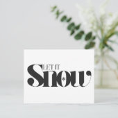 Minimal Moderne frohe Weihnachten Postkarte (Stehend Vorderseite)