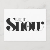 Minimal Moderne frohe Weihnachten Postkarte (Vorderseite)