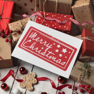 Minimal Moderne frohe Weihnachten Postkarte