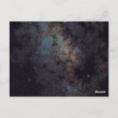 Minimal Moderne frohe Weihnachten Postkarte (Rückseite)