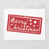 Minimal Moderne frohe Weihnachten Postkarte (Vorderseite)