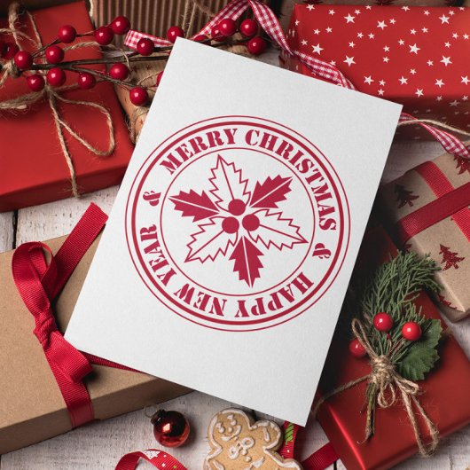 Minimal Moderne frohe Weihnachtskarte Postkarte