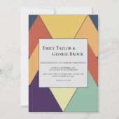 Minimal moderne geometrische Farbgebung Stilvolle  Einladung (Vorderseite)