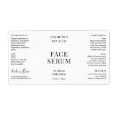 Minimal moderne Gesichtserkennung Serumflasche (Vorne)