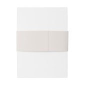 Minimal Moderne Grüne Hochzeit von Grau und Olive Einladungsbanderole (Rückseitenbeispiel)