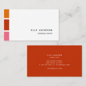 Minimal moderne, helle Farbeinstellung Visitenkarte (Vorne/Hinten)