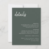 Minimal moderne Hochzeitskarte RSVP Karte (Vorderseite)