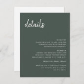 Minimal moderne Hochzeitskarte RSVP Karte (Vorne/Hinten)