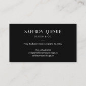 Minimal moderne, kundenspezifische Monogramm Schwa Terminkarte (Rückseite)