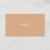 Minimal moderne Luxus-Visitenkarte Visitenkarte (Rückseite)