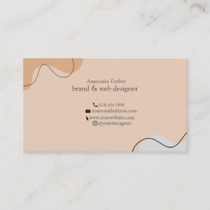 Minimal moderne Luxus-Visitenkarte Visitenkarte