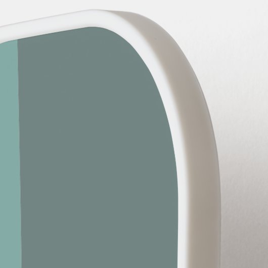 Minimal moderne, mint grüne, türkisfarbene Retrost Pickleball Schläger (Linke Seite)