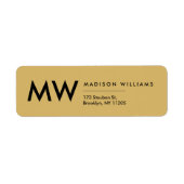 Minimal moderne Monogramm Beruflich (Vorne)