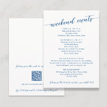 Minimal moderne Navy Blue Hotel und Weekend Events