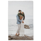 Minimal moderne Neuvermählte Hochzeitsstipps-Foto- Kalender (Titelbild)