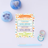 Minimal moderne Paws Dog Grooming Price List Flyer (Einzeln)