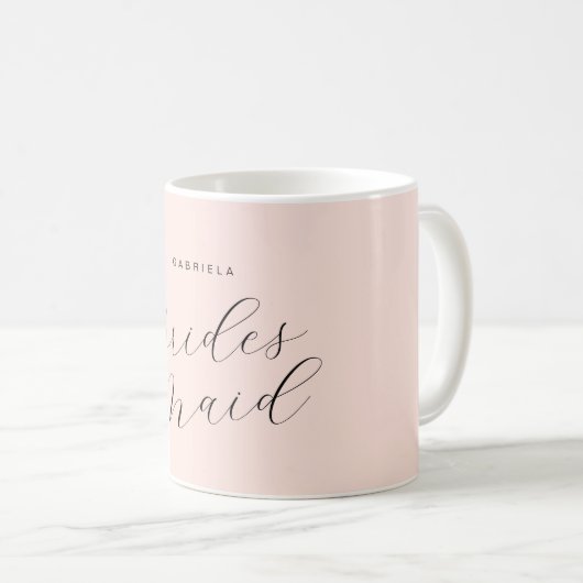 Minimal moderne rosa Brauerei Kaffeetasse