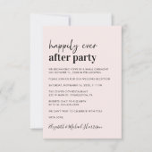 Minimal moderne rosa Hochzeitsempfehlung Einladung (Vorderseite)