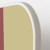 Minimal moderne rote Retrostreifen Pickleball Schläger (Linke Seite)