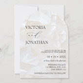 Minimal moderne Schwarz-Weiß-Hochzeit Einladung (Vorderseite)