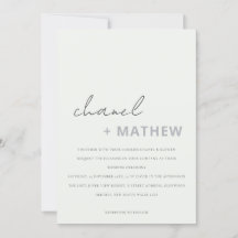 Minimal moderne Schwarz-Weiß-Schrift-Hochzeit