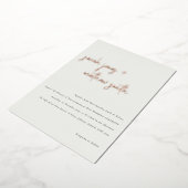 Minimal moderne, Schwarz-weiße, einfache SkriptWed Folieneinladung (Gedreht)