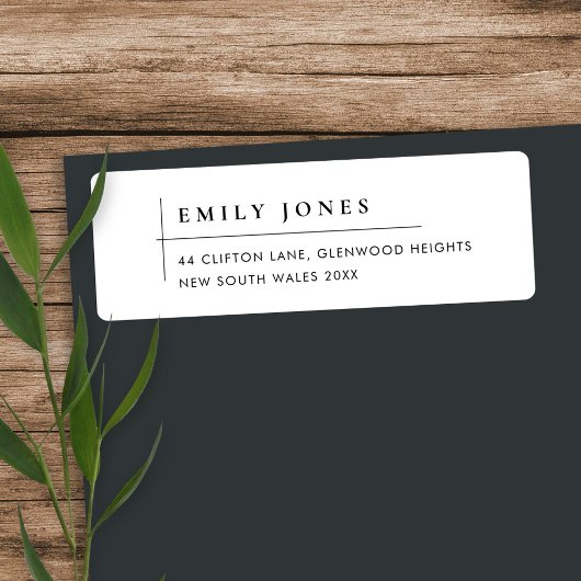 MINIMAL MODERNE SCHWARZE UND WEISSE TYPOGRAFIE-ADR