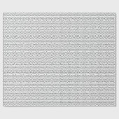 Minimal moderne schwindelerregende Linien Schwarz Geschenkpapier (Flach)