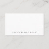 Minimal moderne Script Customer Loyalty Card Treuekarte (Rückseite)