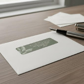 Minimal moderne Script-Rücksendeadresse