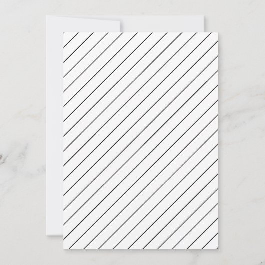 Minimal moderne Skripthochzeit speichern das Datum Einladung (Rückseite)