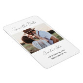 Minimal moderne SkriptWedding Save the Date Magnet (Rechte Seite)